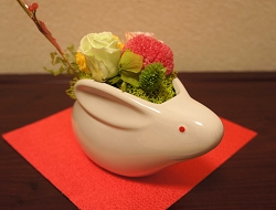 迎春招きうさぎ　　お正月