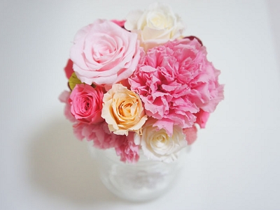 綿棒ケース　NAGOMI なごみオリジナル　素敵なひととき　楽しみ　オリジナルプレゼント　プリザーブドフラワー