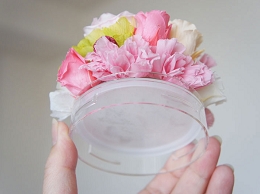 めん棒ケースの蓋　お花