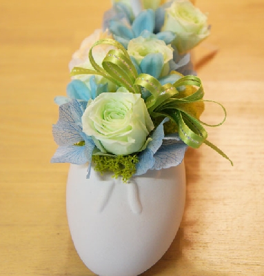 ペン立て　楽しく書く　デイリー　プリザーブドフラワー父の日ギフト　お父さん　ペン立て　バレエシューズ　プリザ