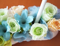 ペンスタンド　ペン立て　ボールペン　プリザーブドフラワー　バレエシューズ