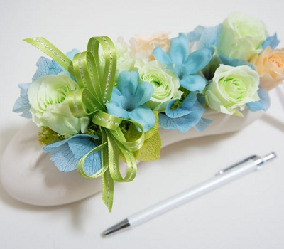 ペン立て　ペンスタンド　バレエシューズ　父の日　プリザーブドフラワーNAGOMI　なごみ　お父さん