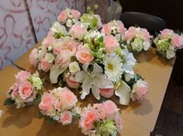 高砂　たかさごとテーブルフラワー　パーティ　飲食店　２次会