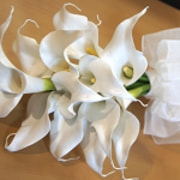 カラーのクラッチブーケ　高級造花専門店　オーダーメイド　アンクラフト　国家資格1級　大阪　関西　兵庫県