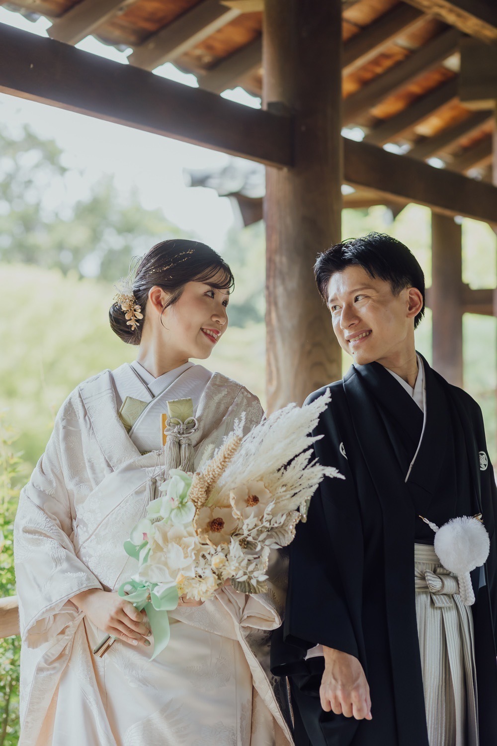 和装ブーケ　造花　西宮