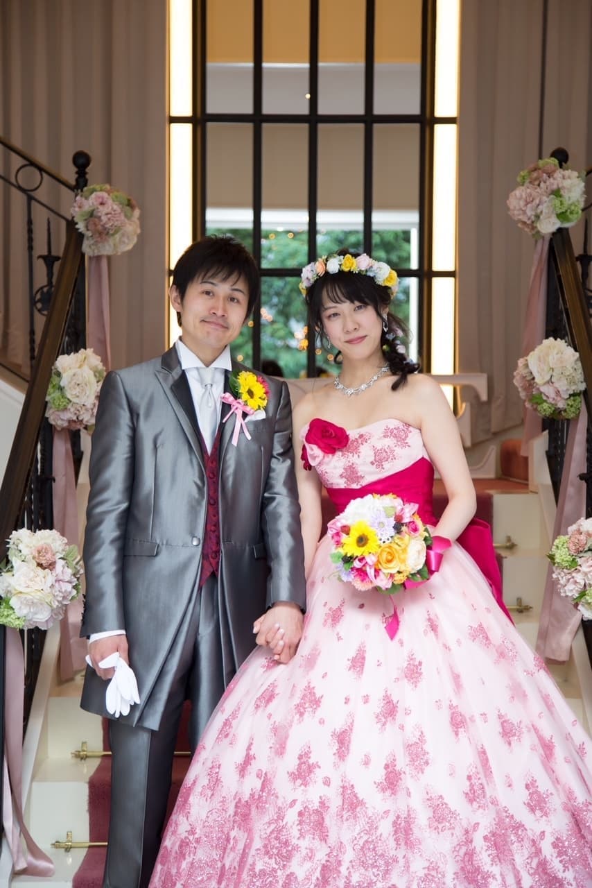 ひまわりのラウンドブーケ　オーダーメイド　