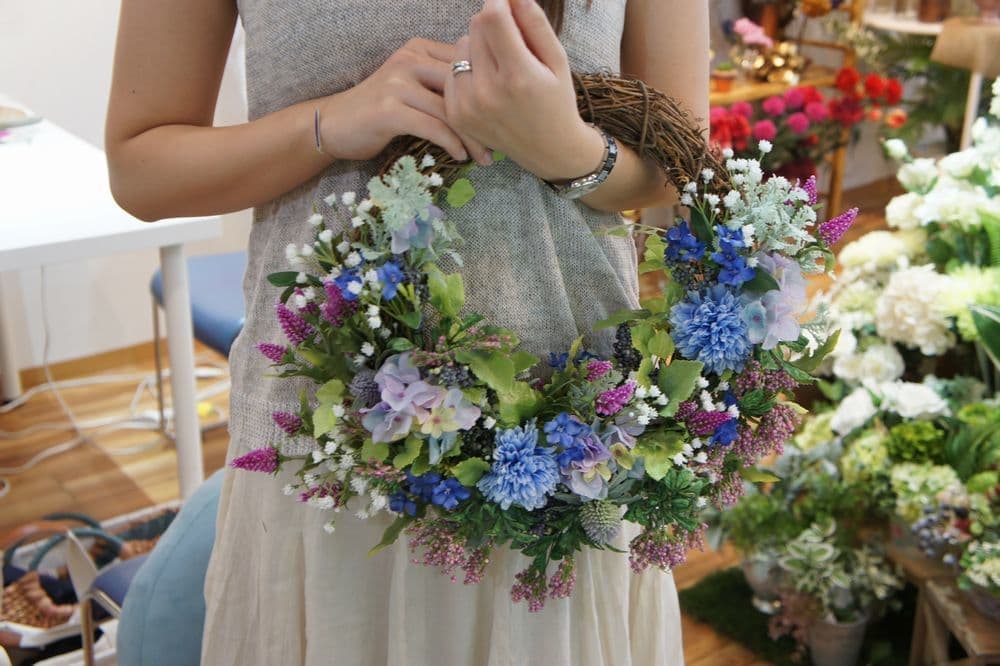 ブーケレッスン　西宮市　造花