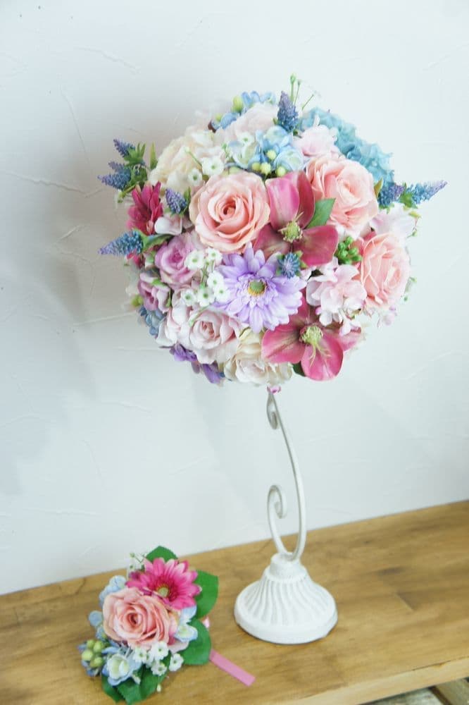ブーケレッスン　西宮市　造花