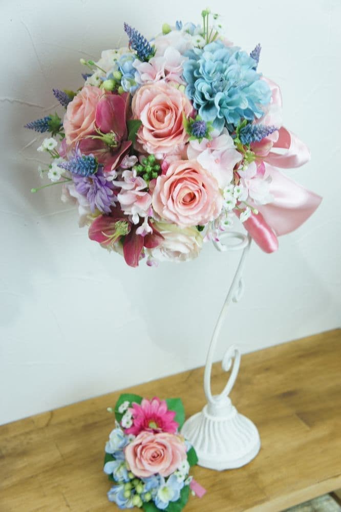 ブーケレッスン　西宮市　造花