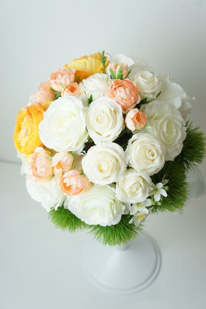 ブーケレッスン　西宮市　造花