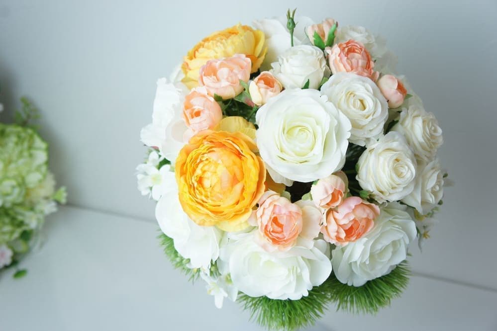 ブーケレッスン　西宮市　造花