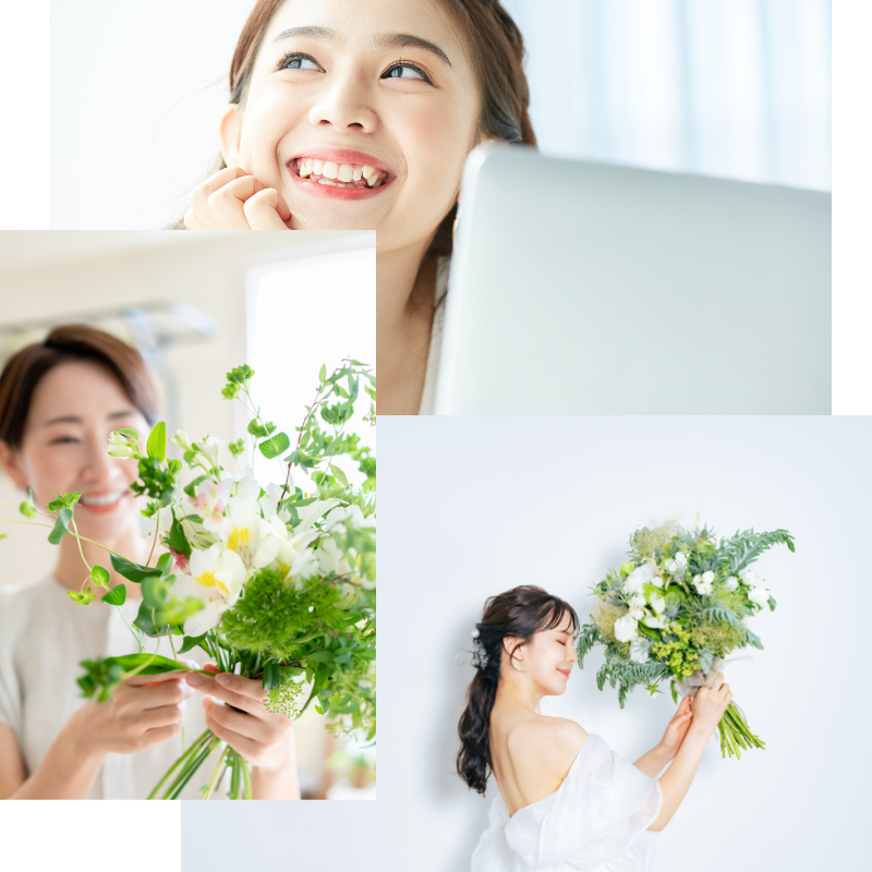 ブーケ　西宮市　造花