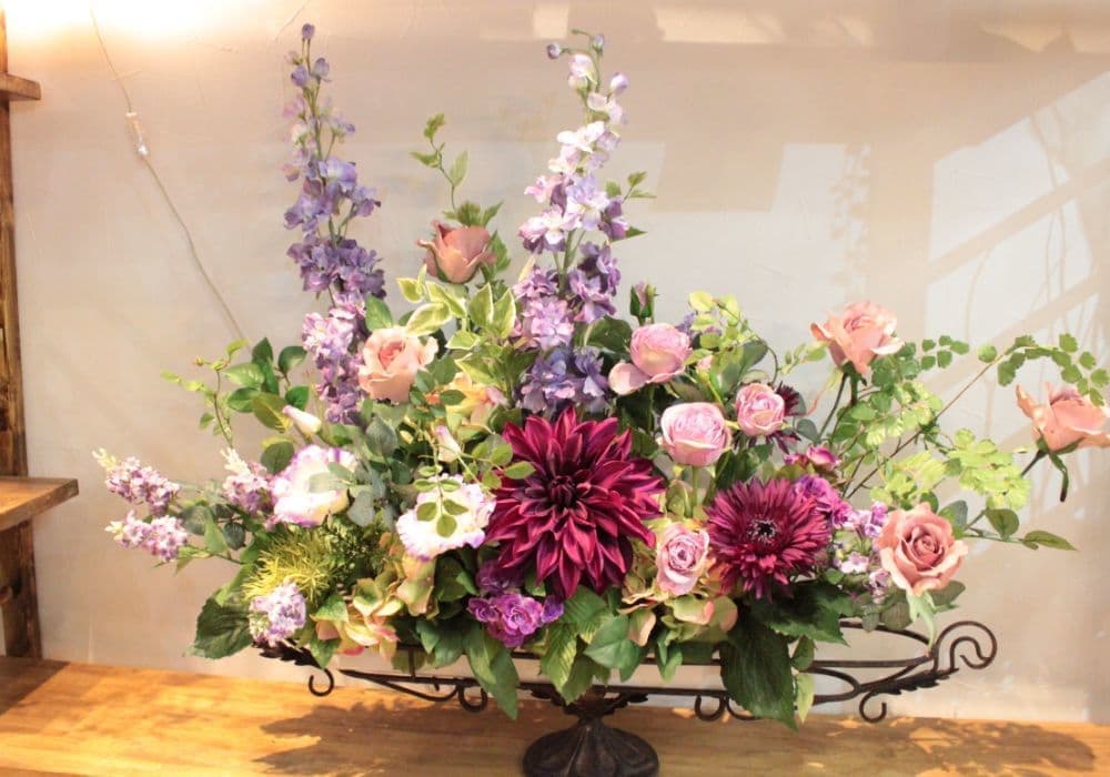 アイアンアレンジ　造花　オーダーメイド　西宮市