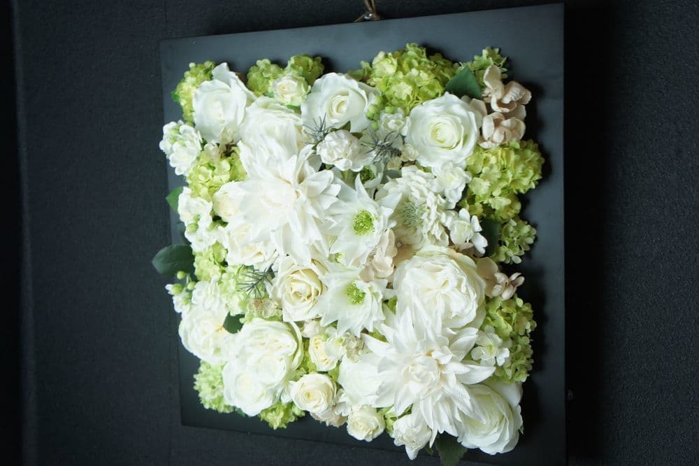 造花専門店　アーティフィシャルフラワー　オーダーメイド　壁掛け　アンクラフト　造花　オーダーメイド