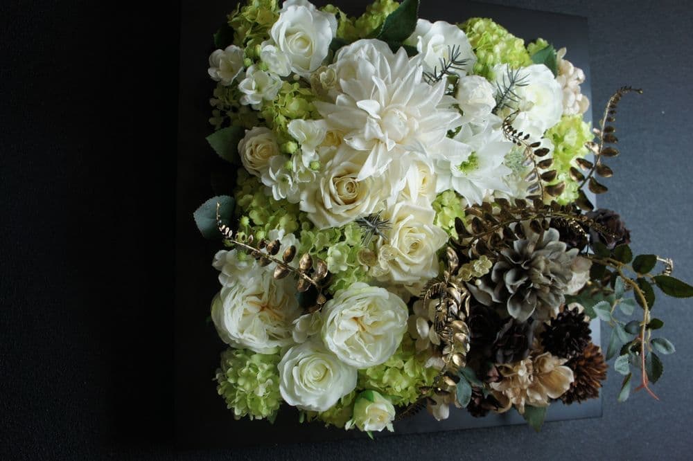 造花専門店　アーティフィシャルフラワー　オーダーメイド　壁掛け　アンクラフト　造花　オーダーメイド