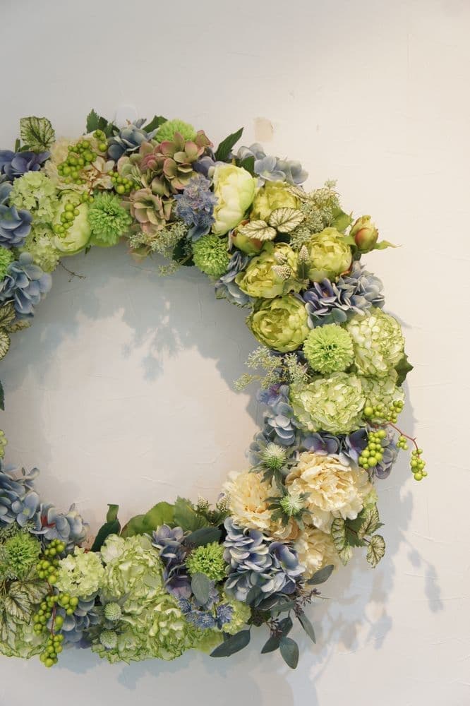 造花専門店　アーティフィシャルフラワー　オーダーメイド　壁掛け　アンクラフト　造花　オーダーメイド