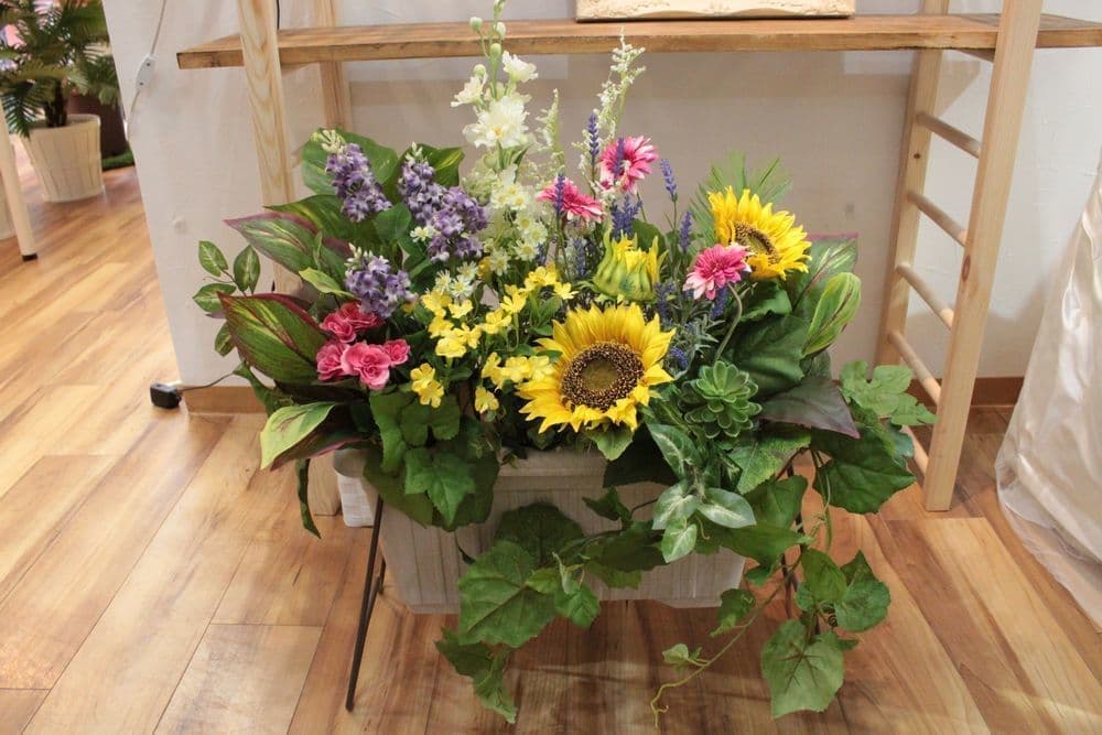 造花専門店　アーティフィシャルフラワー　オーダーメイド　壁掛け　アンクラフト　造花　オーダーメイド