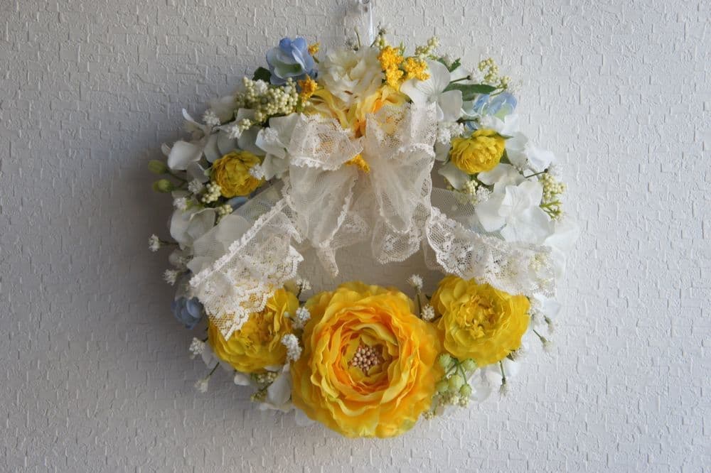 リースのオーダーメイド お好きな色や形をお伝えください 　アンクラフト　造花販売店