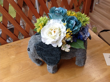 象さんアレンジ　高級造花専門店　オーダーメイド　アンクラフト　国家資格1級　大阪　関西　兵庫県