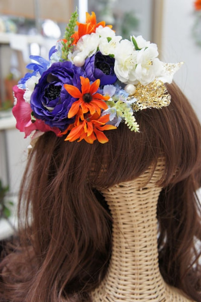 オーダーメイド　髪飾り　クリスマスパーティー