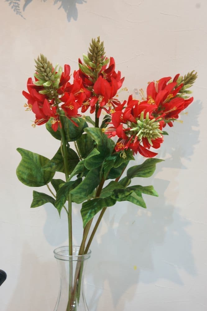 デイゴの花　高級造花専門店アンクラフトは１級フラワー装飾技能士がアーティフィシャルフラワー（造花）を使用し、ご希望のアレンジメント、髪飾り、ブーケをオーダーメイドで制作致します。結婚記念日やお見舞いの花、花言葉に合わせたお花の贈り物や開店花、待合室用、応接用花、個性的な髪飾りや派手な花、大人可愛い、おしゃれなバラなどどんなオーダーでもお気軽にお問い合わせください。大阪、兵庫県、関西からアクセスが簡単。