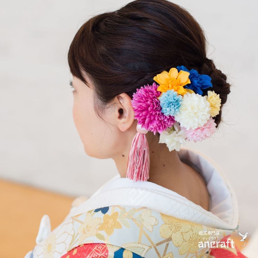 髪飾り　成人式　結婚式　西宮市